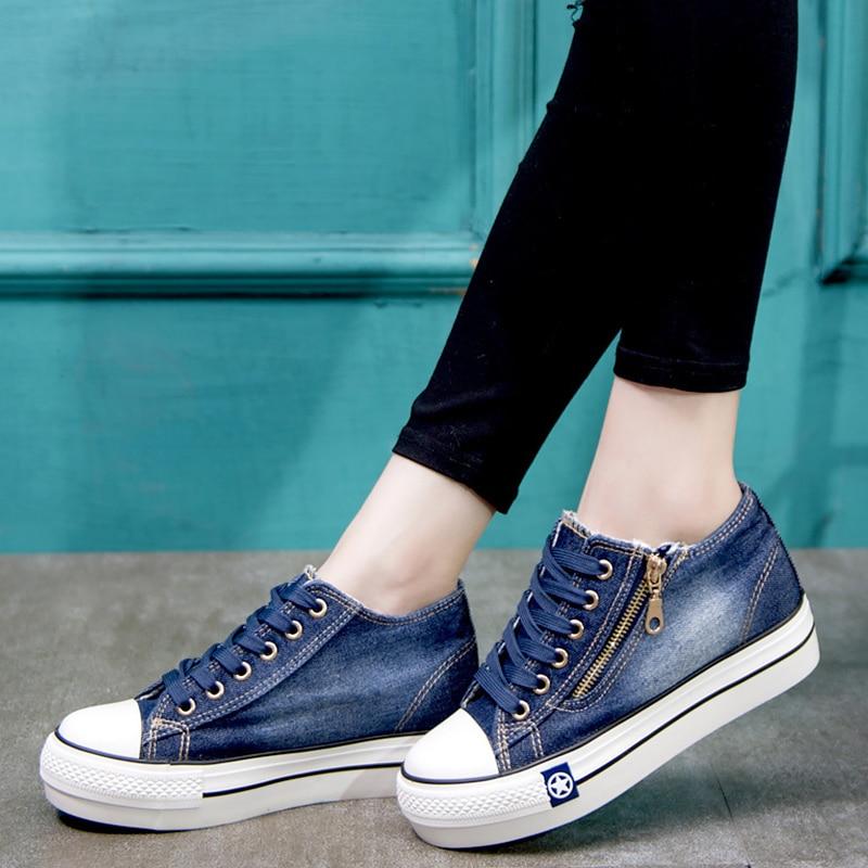 all star jeans plataforma