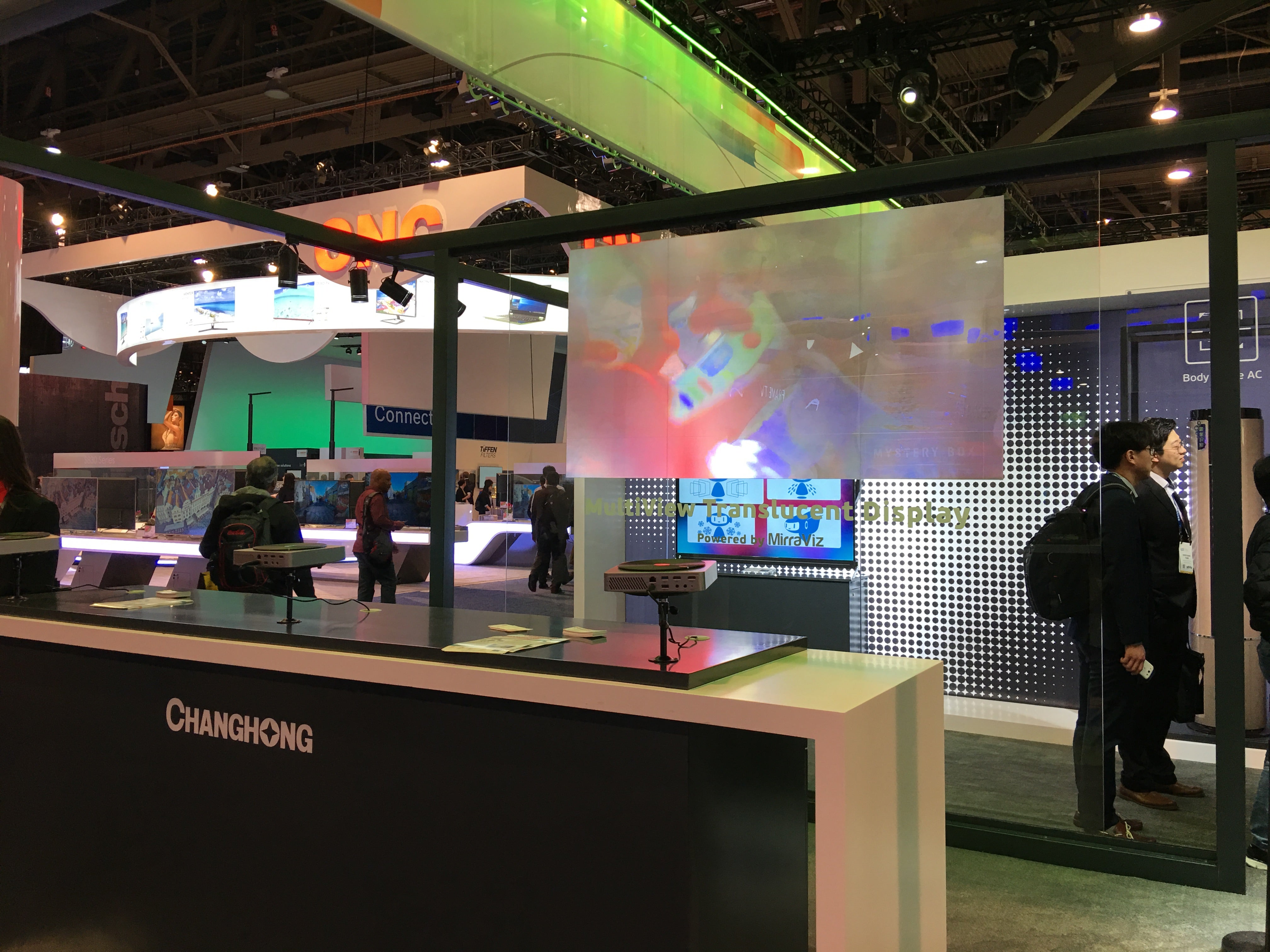 CES 2018 Multiview Displays for Changhong Booth – MirraViz