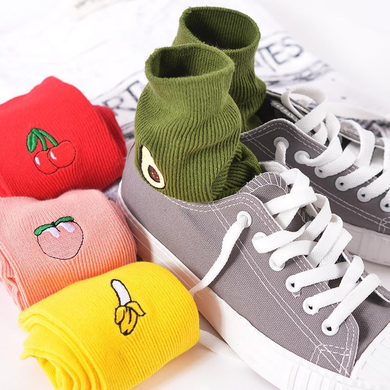 Fruity Socks - Embroidered Apparel - Stitched.
