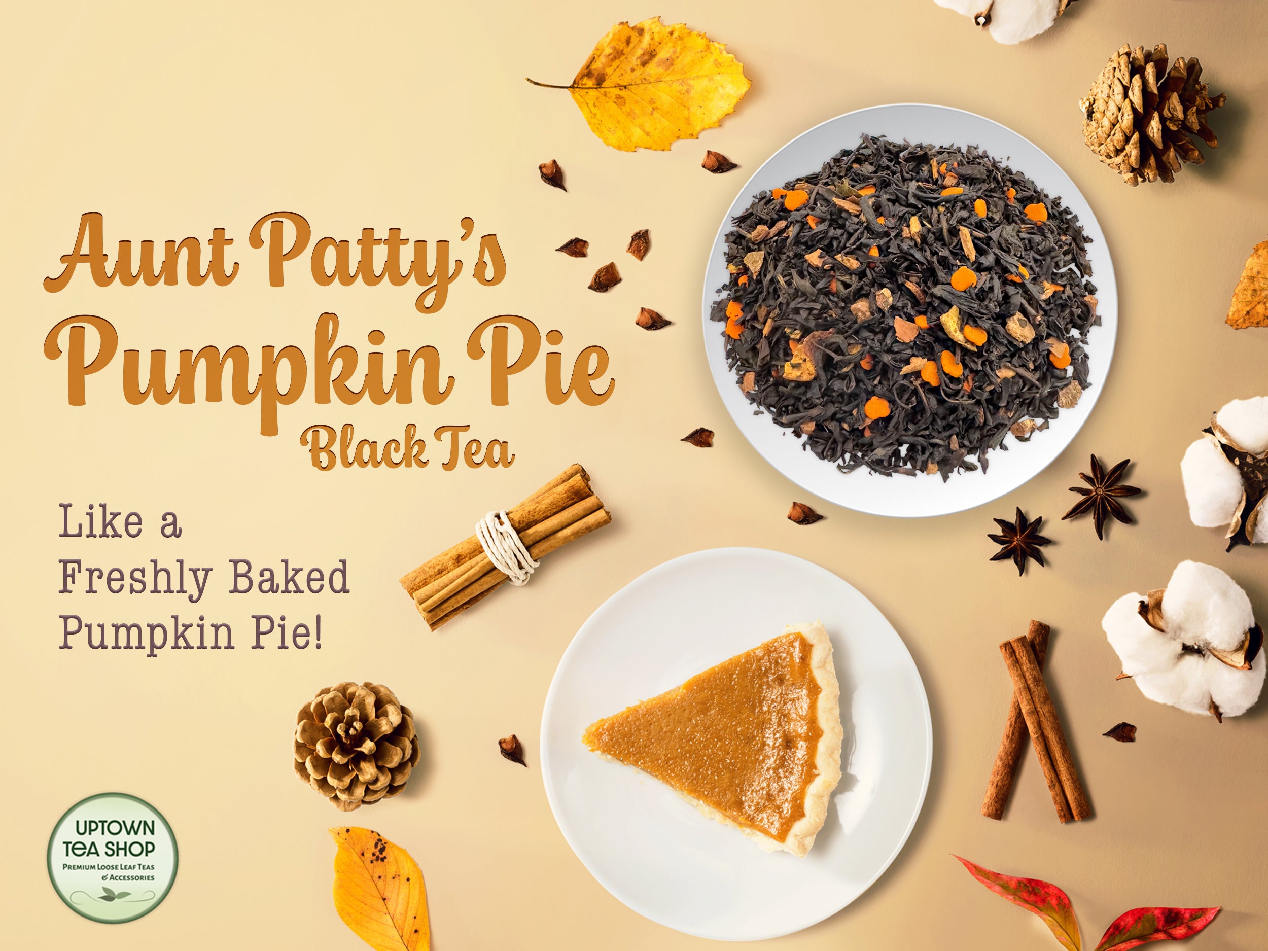 Uptown Tea Shop - Aunt Patty's Pumpkin Pie Black Tea