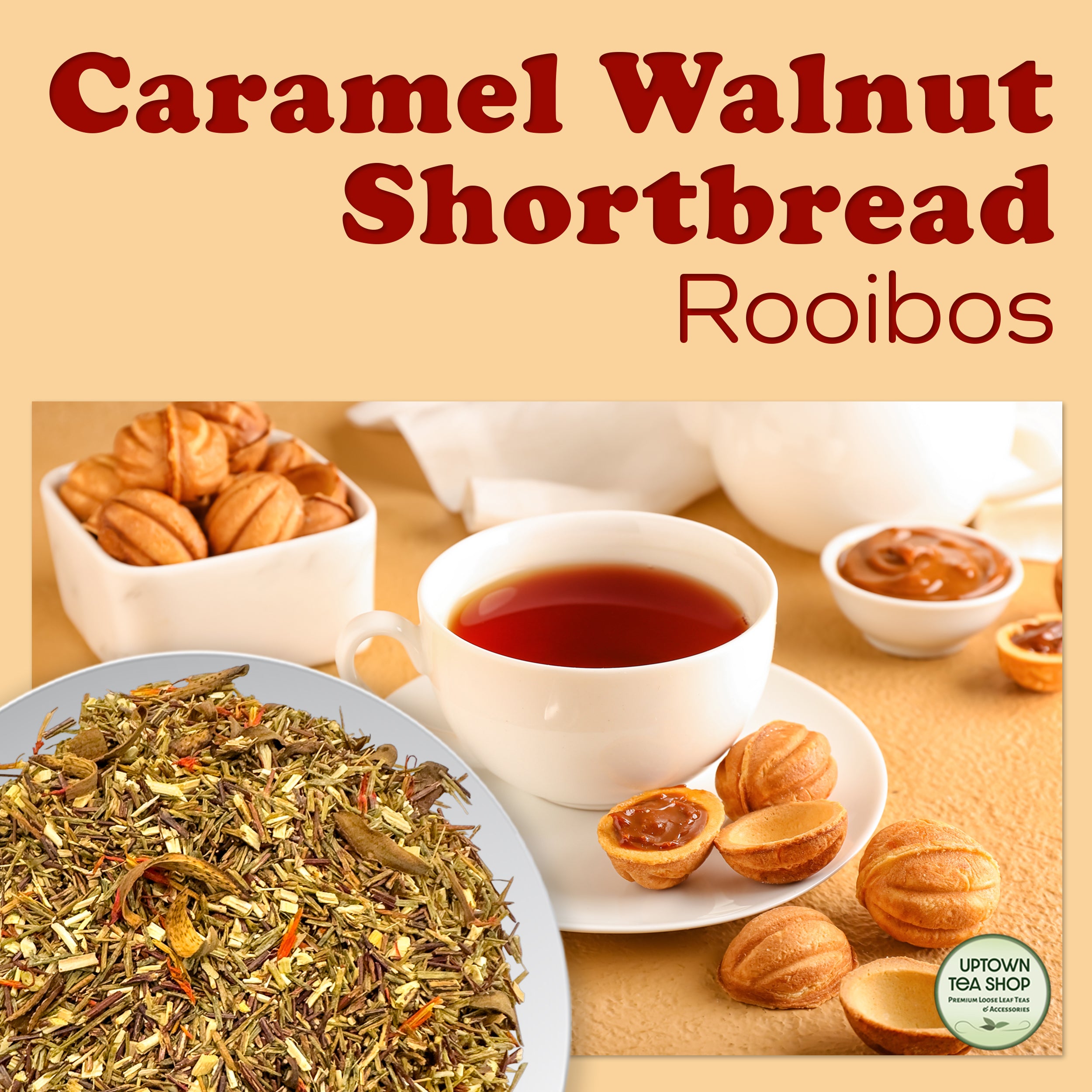 Caramel Walnut Shortbread Rooibos Teas