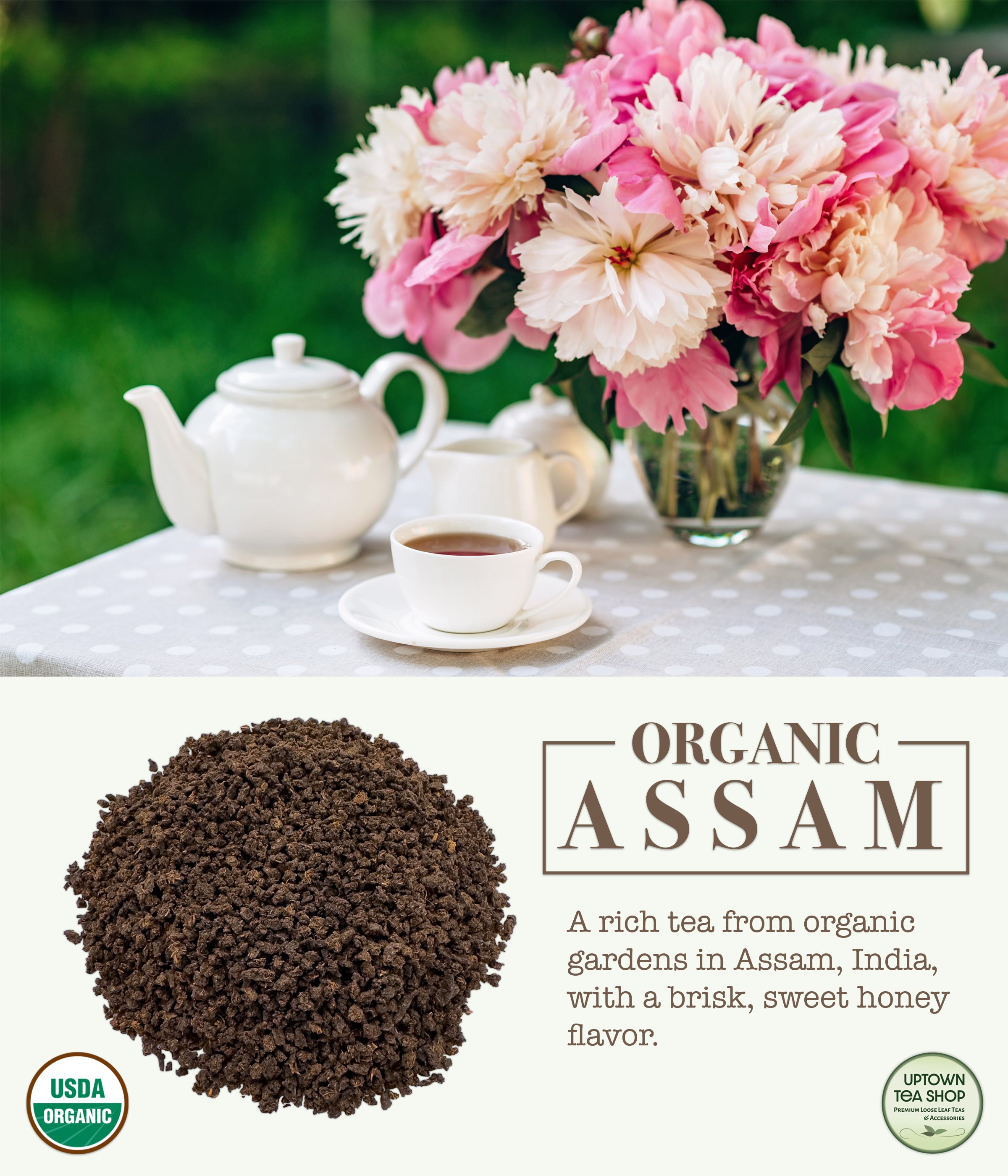 Uptown Tea Shop - Organic Assam Black Tea