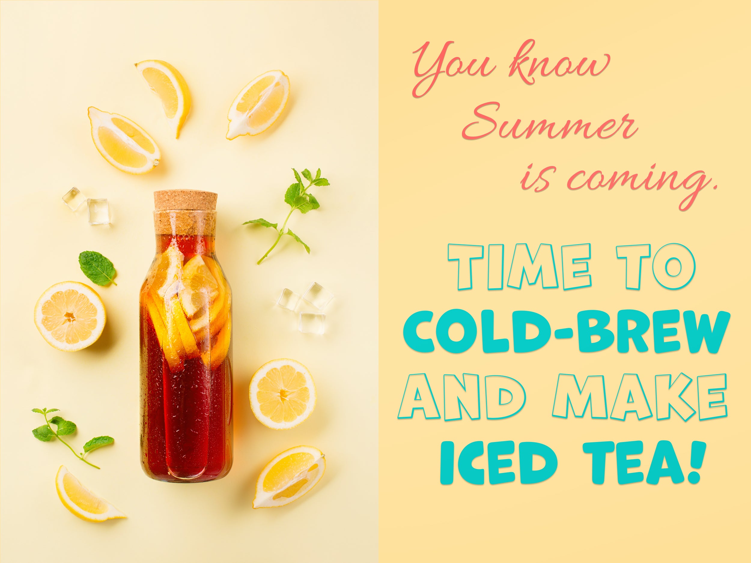 cold-brewing to make iced tea