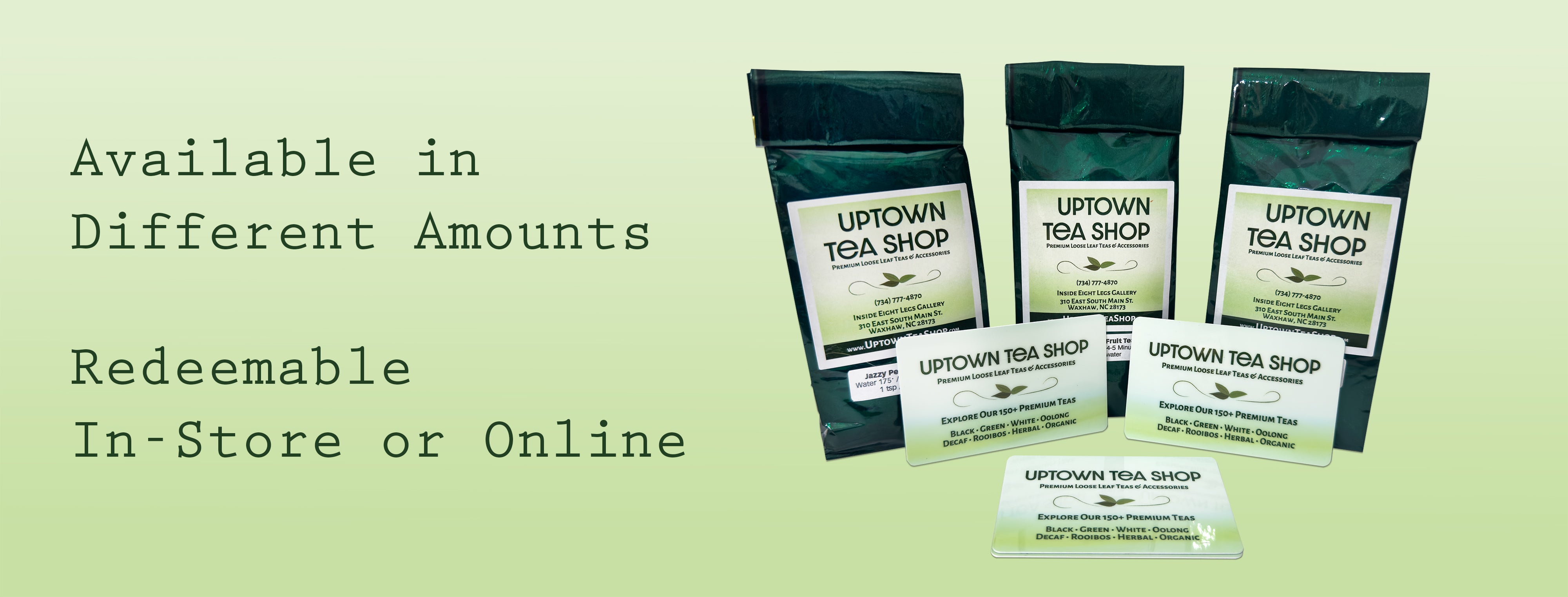 Uptown Tea Shop - Premium Loose Leaf Teas and Accessories | Gift Cards