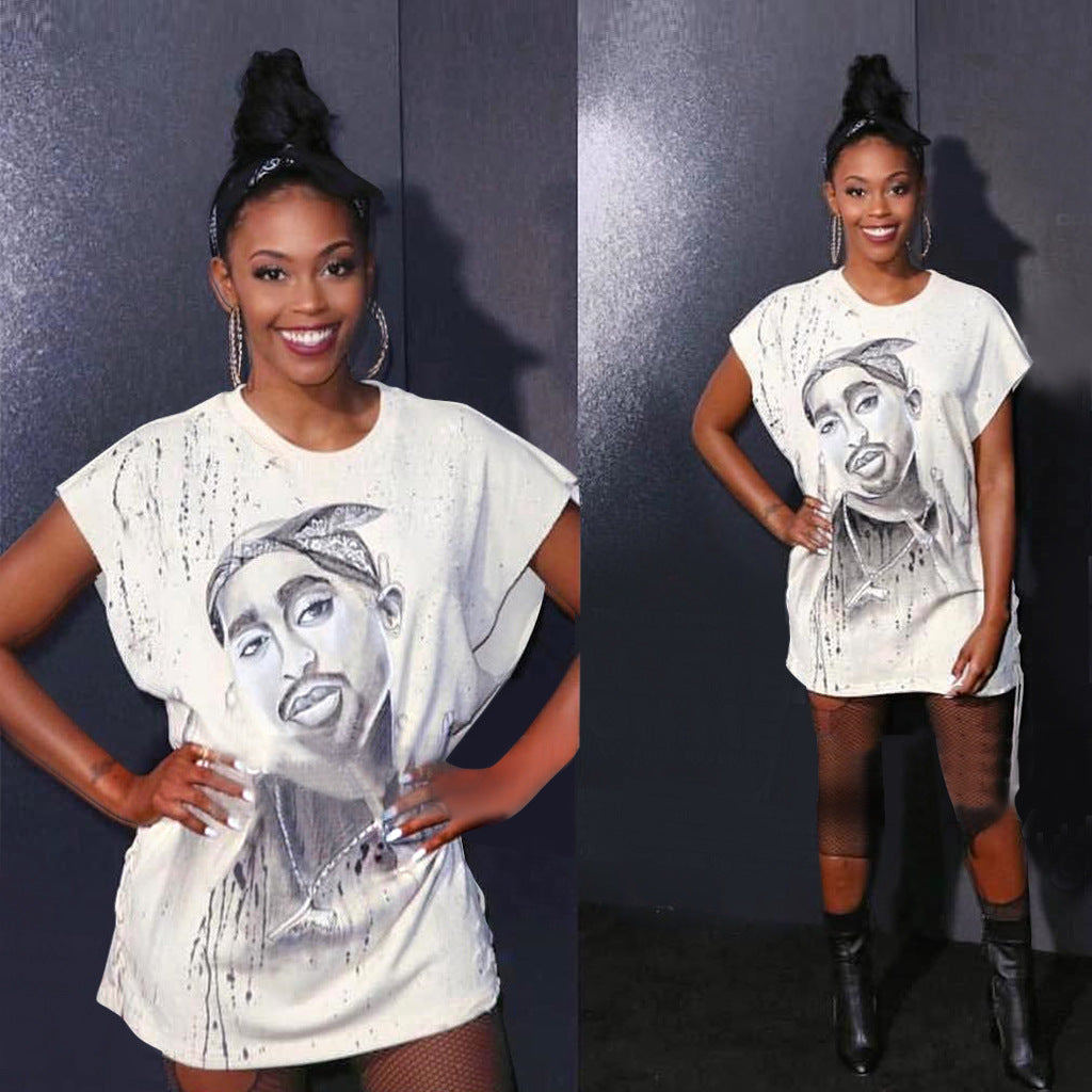 t shirt dress tupac