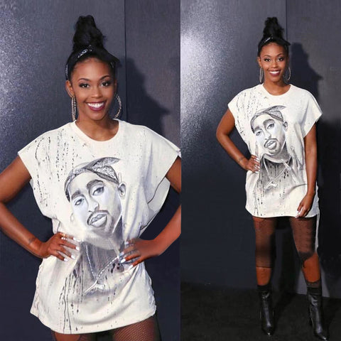 tupac t shirt dress