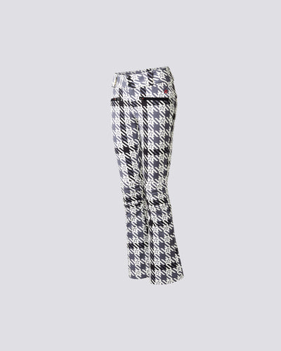 Aurora Flare Pant - Print - Houndstooth - Black/Snow White – THE HOLIDAY  PROJECT