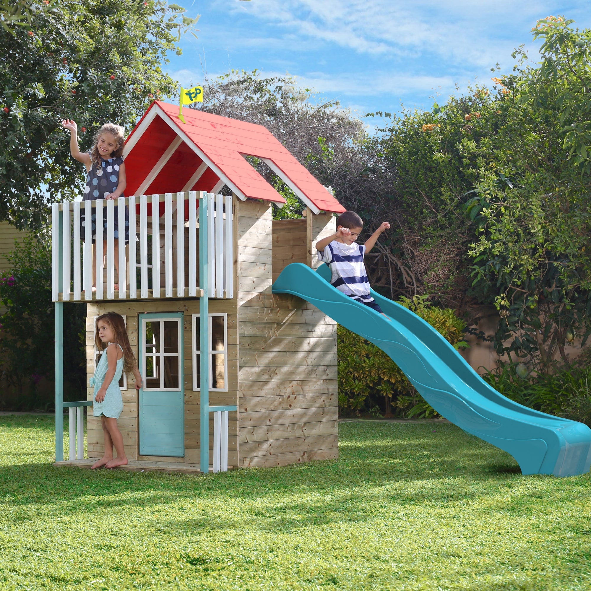 tp playhouse with slide