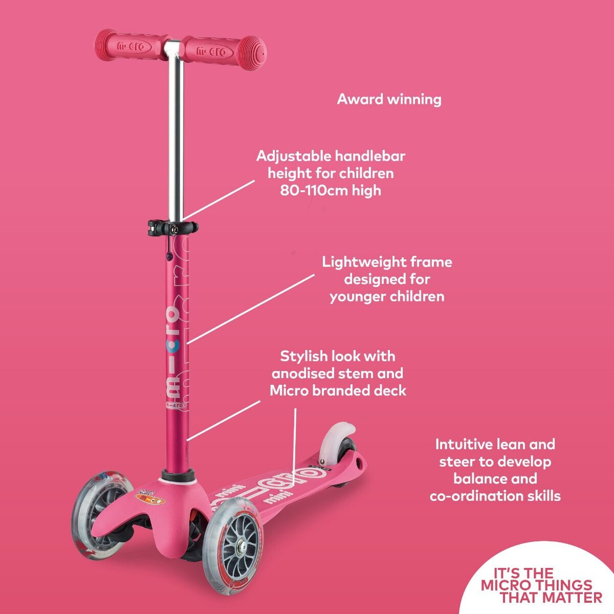 pink mini scooter