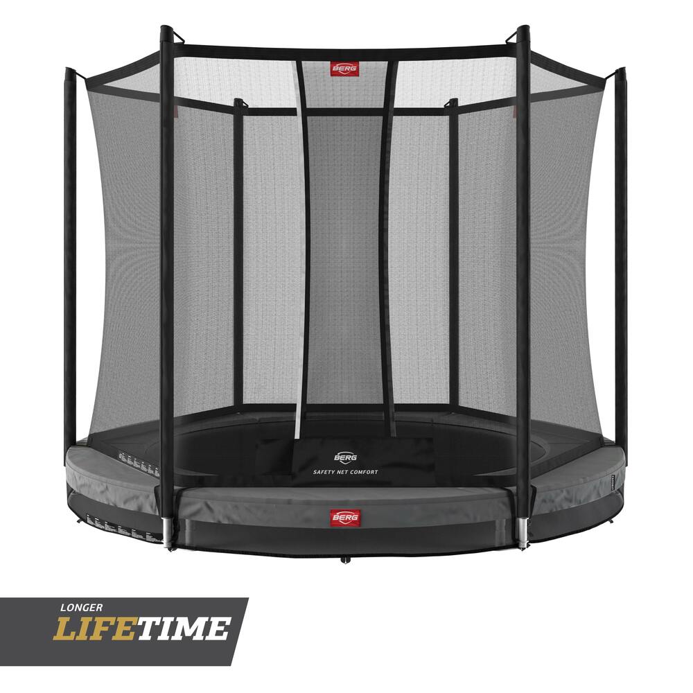 Patois badminton Top BERG Favorit 9ft InGround Trampoline + Comfort Net - Nimble Fingers