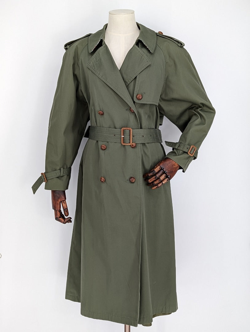 Nuage Green Women Longline Trench Coat – The Hospiscare Charity Shop