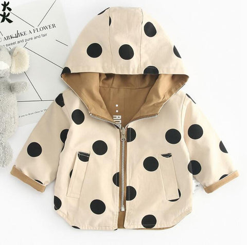 Manteau A Pois Réversible