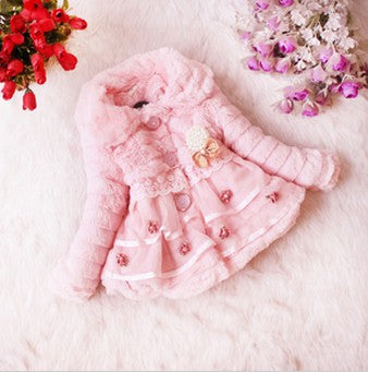 Cute Manteau En Fourrure Pour Fille