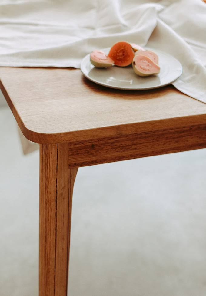 Pedersen + Lennard Escarpment Table and Mungo Kinsail Table Cloth