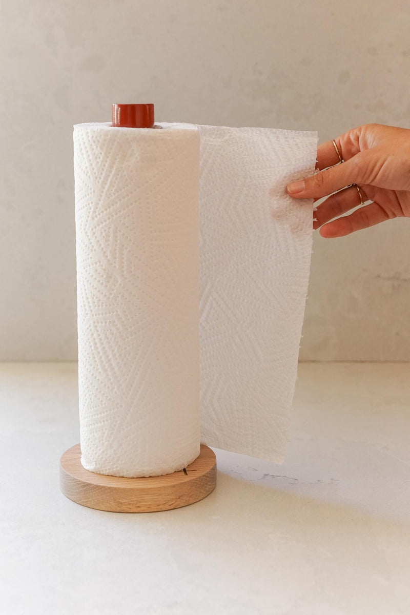 DIY Wooden Paper Towel Holder - The Nomad Studio