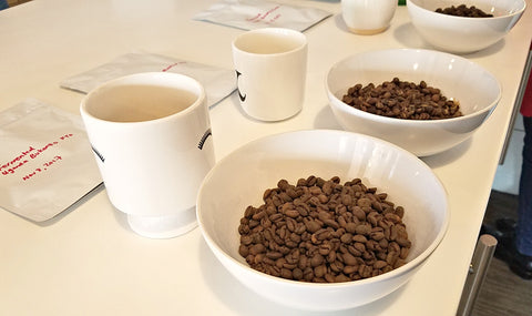 coffee beans cupping