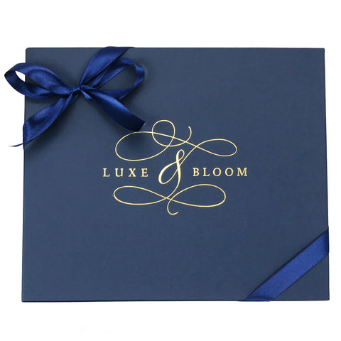 Signature Navy Gift Box - Luxe & Bloom Luxury Gift Boxes For Her