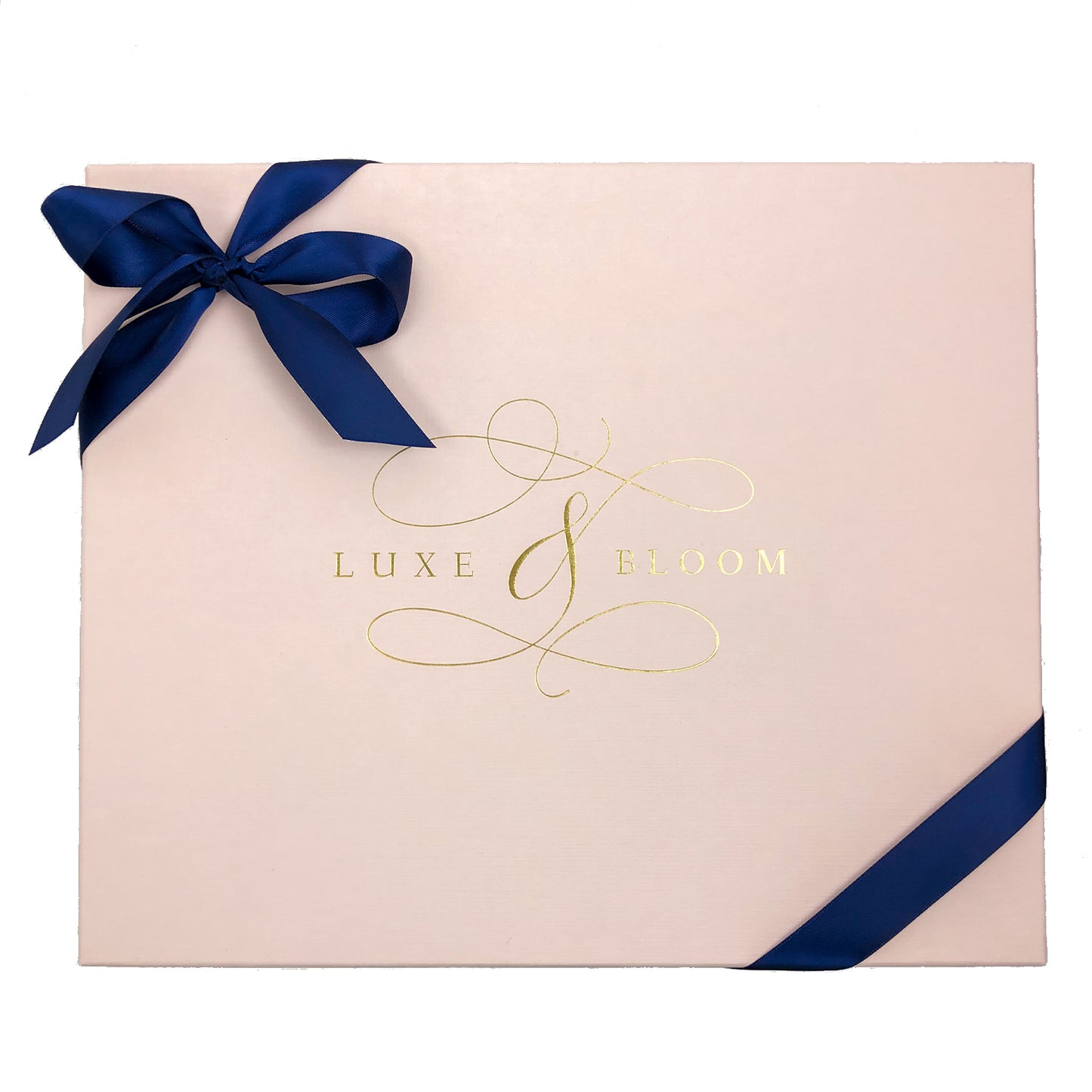 Rose Gold Navy Blue Wrapping Paper