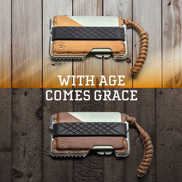 With age, comes grace. Leather Wallet