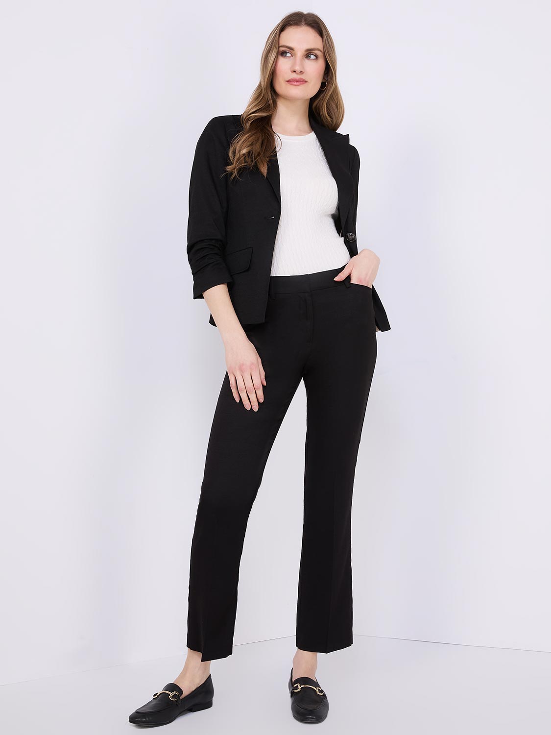 Straight-Leg Ankle Pants