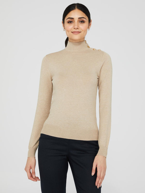 Solid Turtleneck Jumper  Turtle neck, Ladies turtleneck sweaters, Fashion