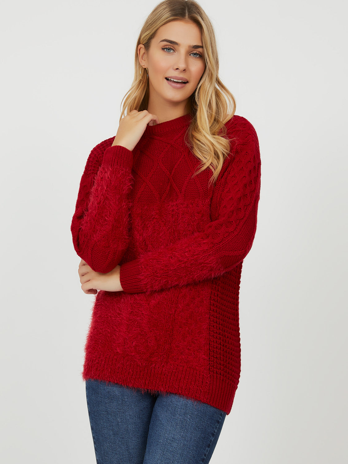 Feather Knit Sweater