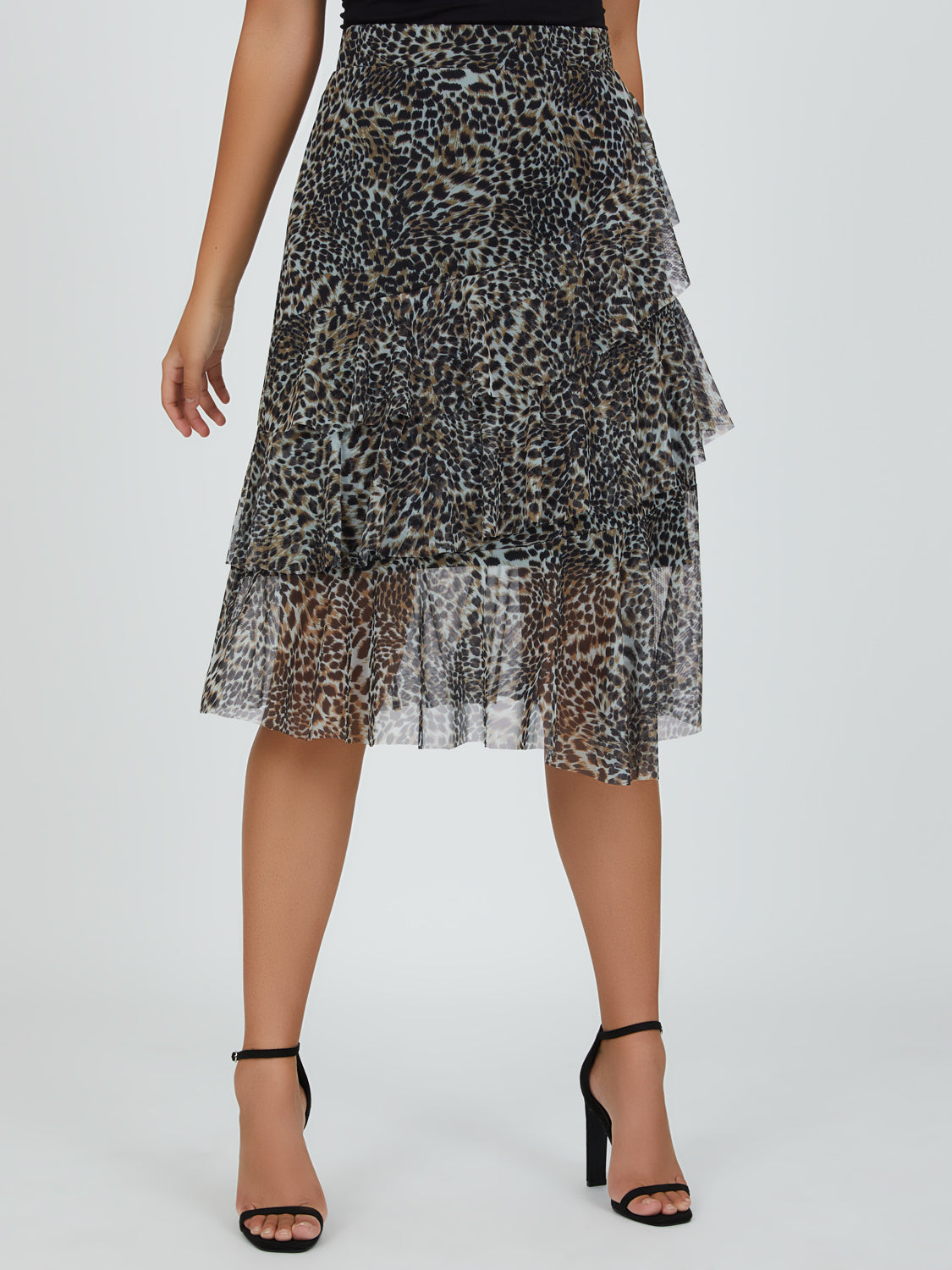 leopard print skirt maxi