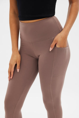 Bluemaple 1 Pack Brown Flare Leggings for Women - High Waisted Buttery Soft  Tummy Control Lounge Palazzo Yoga Pants