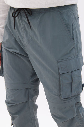 Yievot Jean Cargo Pants For Men Clearance Side Multiple Pocket Trousers  with Zipper Placket Trendy Skinny Long Pants Blue S