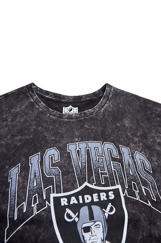 Raiders Black Graphic T Shirt Dress