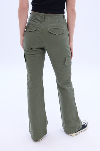 Life Is Good Brand Sz 6 Women Cargo Pants Pockets Brown Lightweight Medium