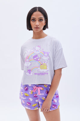 Ensemble pyjama super doux imprimé Hello Kitty Sushi