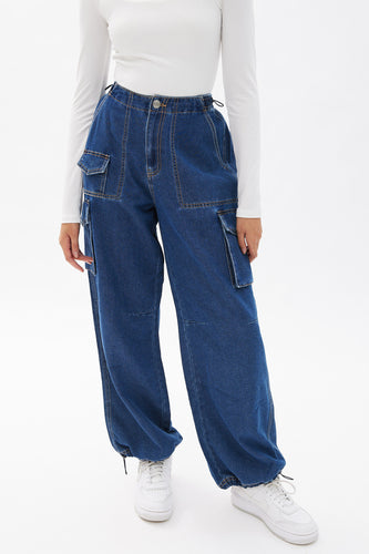 High * Curvy Plain Design Legs Dark Blue Skinny Jeans, High Waist Stretchy  Denim Pants, Women's Denim Jeans, Women's Clothing