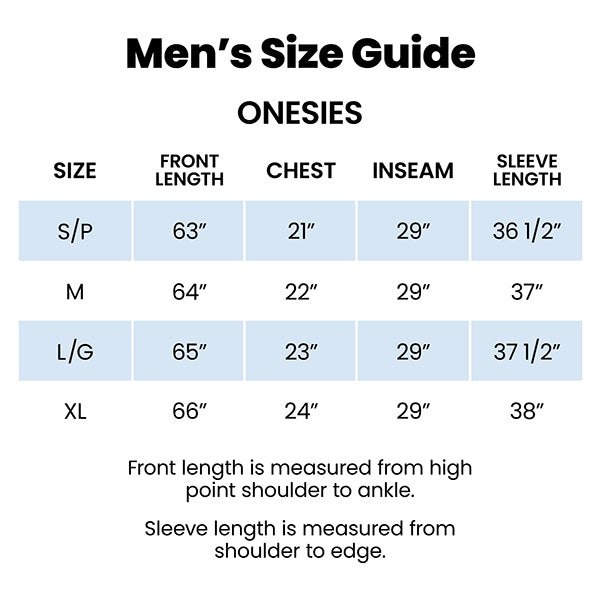 Men Onesis Size