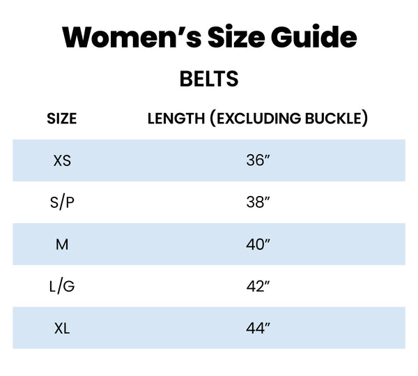Belts Size
