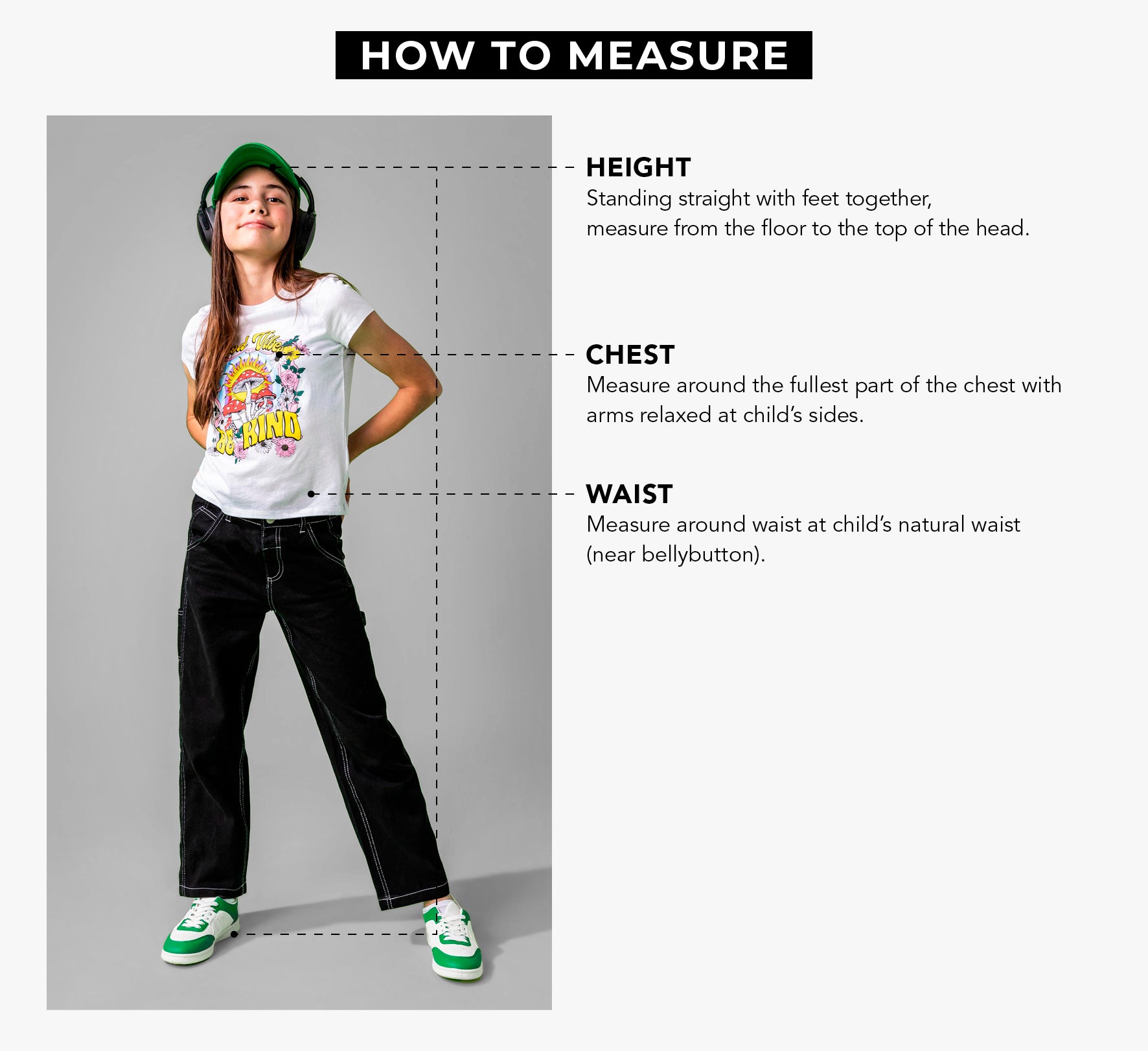 Urban Planet - Kids - Girls - How To Measure