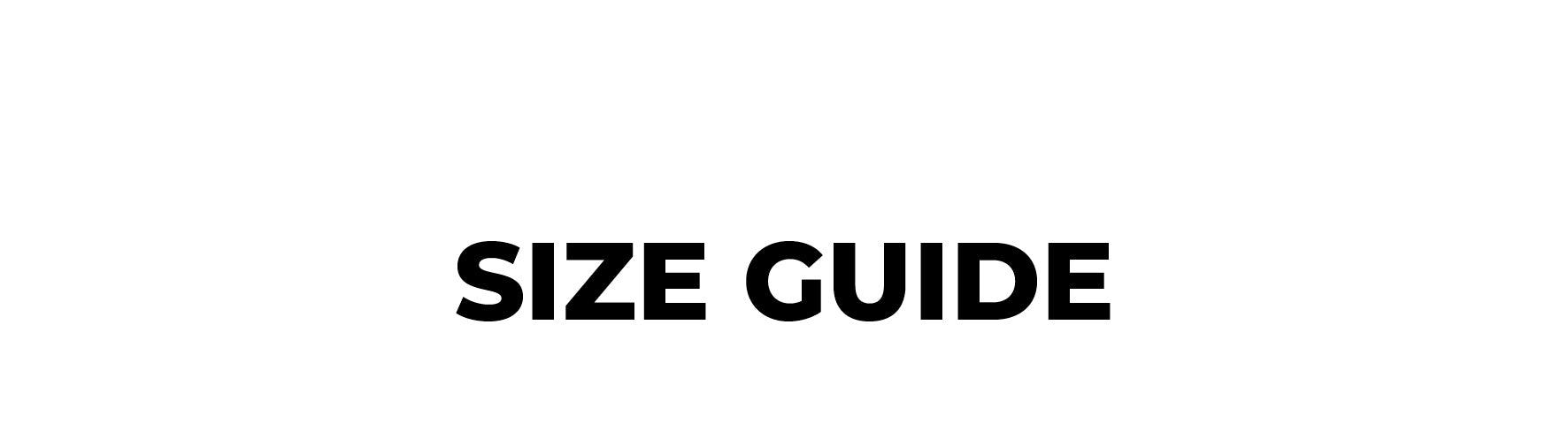 Size Guide – Urban Planet