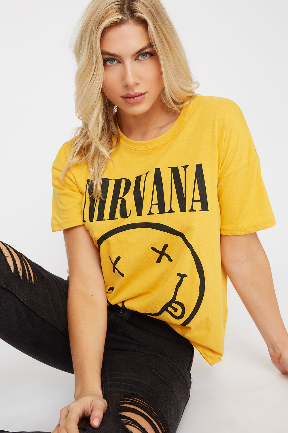 yellow nirvana shirt