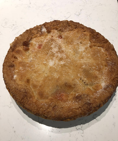 Baked Strawberry Rhubarb Pie