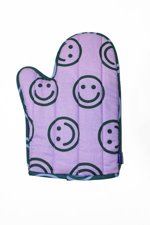 Oven Mitt in Happy Lavender Forest