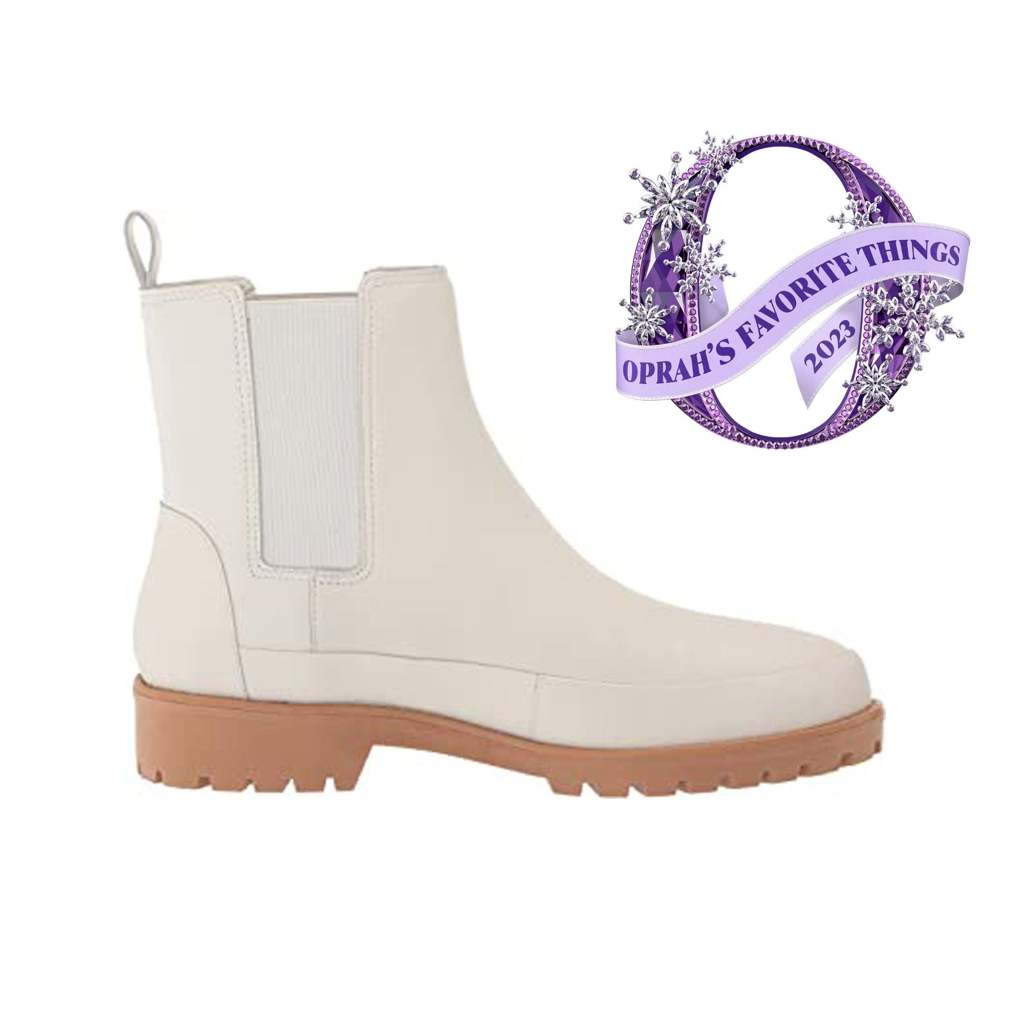 Rebecca Allen All Weather Chelsea Boot in Cream