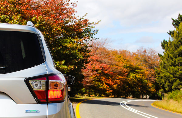 Scenic drive through hudson valley