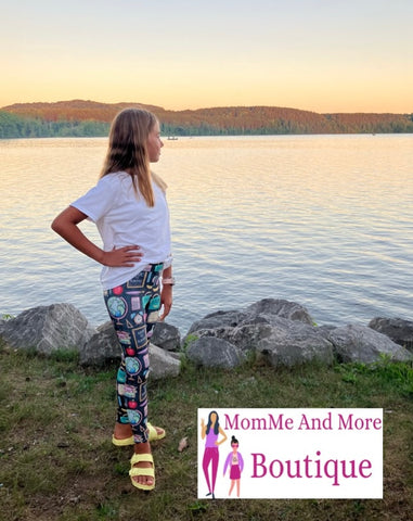 Girls School Printed Leggings MomMeAndMore.com