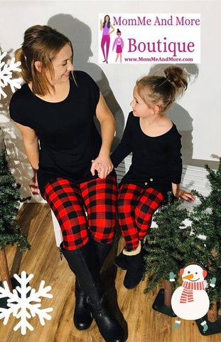 Mommy and Me Christmas Leggings MomMeAndMore.com