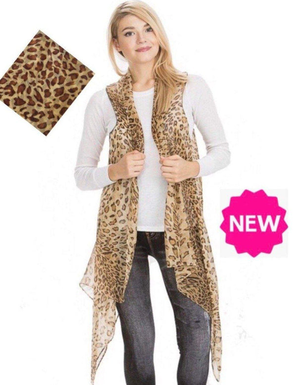 Womens Cheetah Leopard Cardigan Animal Print Kimono Vest – MomMe and More