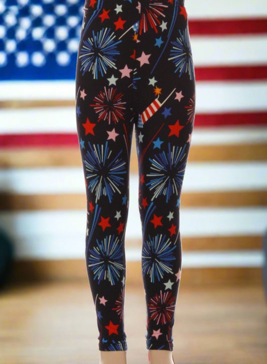 Patriotic Leggings for Women High Waist 4th of July Yoga Leggings American  Flag Tummy Control Sports Running Tights