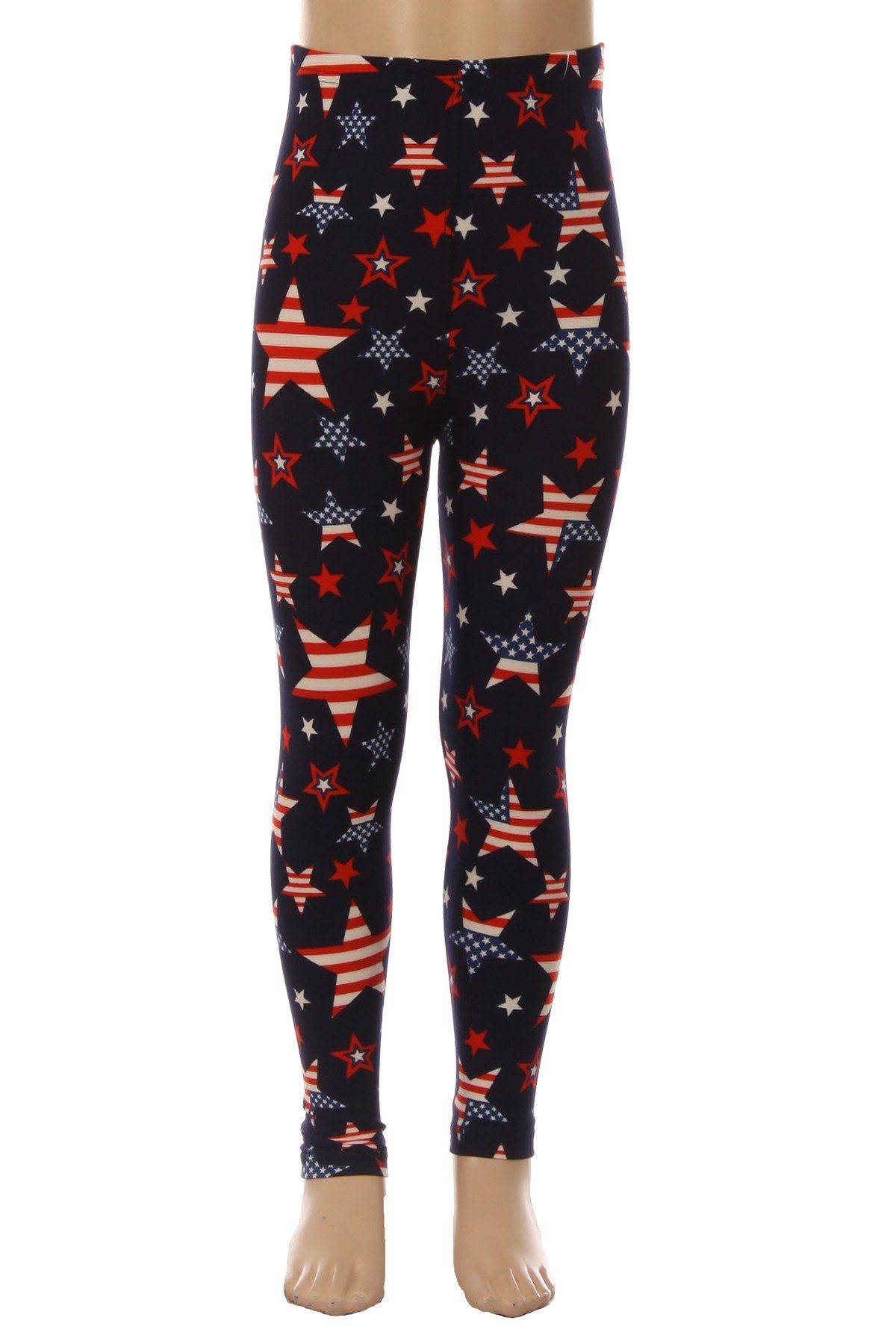 Girls American Flag Leggings Kids Holiday Printed Leggings Yoga Pants ...