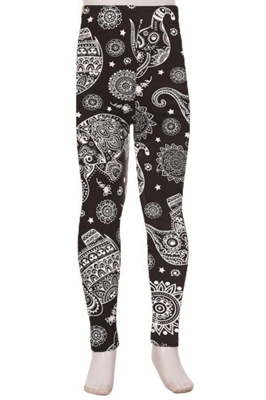 Girls Leggings, Palm Tree Leggings, Kids Yoga Pants