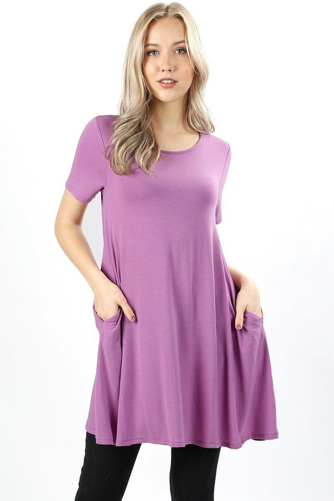 lavender swing dress
