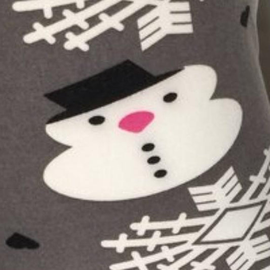 Mini Snowmen & Snowflake Christmas Leggings